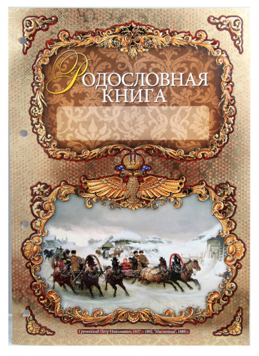 Родословная книга "Золотая" в подарочной коробке