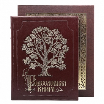 Родословная книга "Изысканная"  в подарочной коробке с тиснением